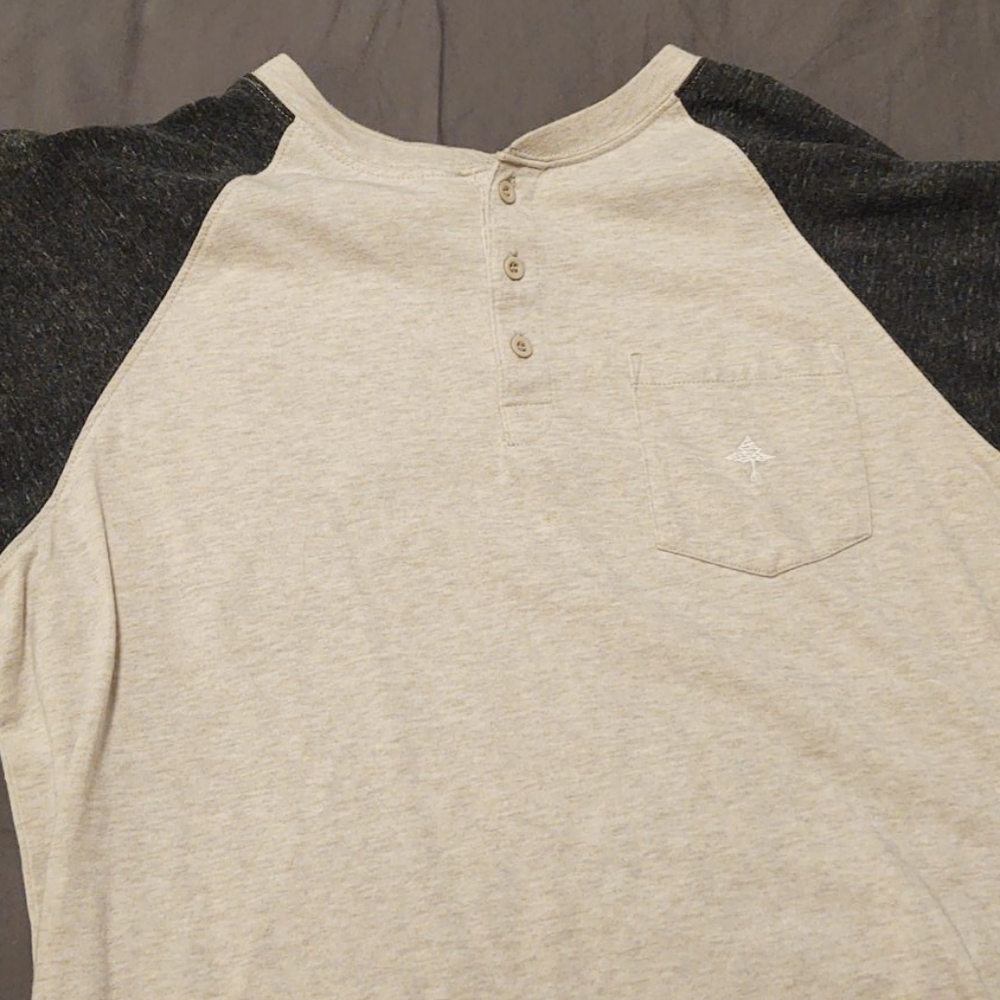 LRG three button up tee shirt